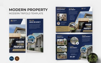 Modern Property Trifold Brochure Template