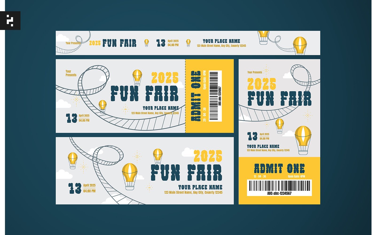 Kit Graphique #358469 Fun Fair Divers Modles Web - Logo template Preview