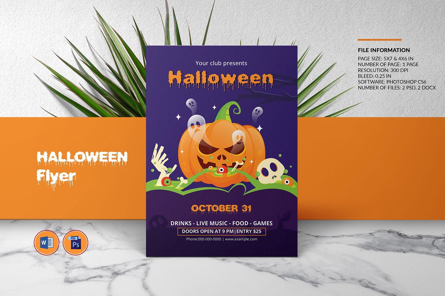 Kit Graphique #358486 Invitation Halloween Web Design - Logo template Preview