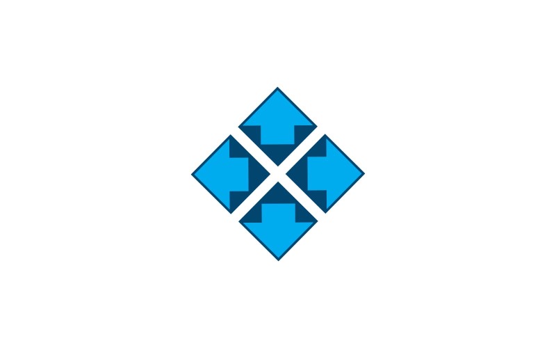 Creative 3D Arrow Logo Design Logo Template