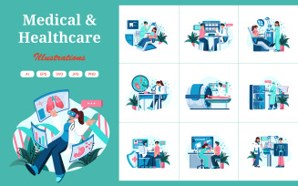 M556_ Medical & Healthcare Illustration Pack
