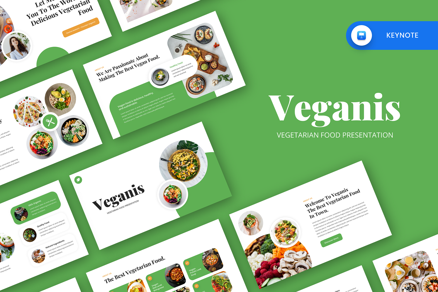 Kit Graphique #358504 Vegan Food Divers Modles Web - Logo template Preview