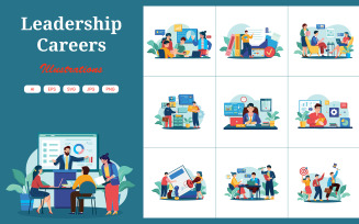 M570_ Leadership Careers Illustration Pack