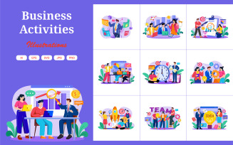 M580_ Business Activities Illustration Pack
