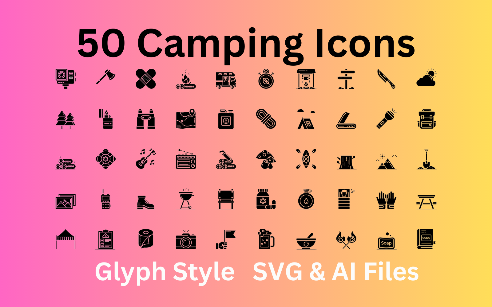 Kit Graphique #358698 Camping Camp Divers Modles Web - Logo template Preview