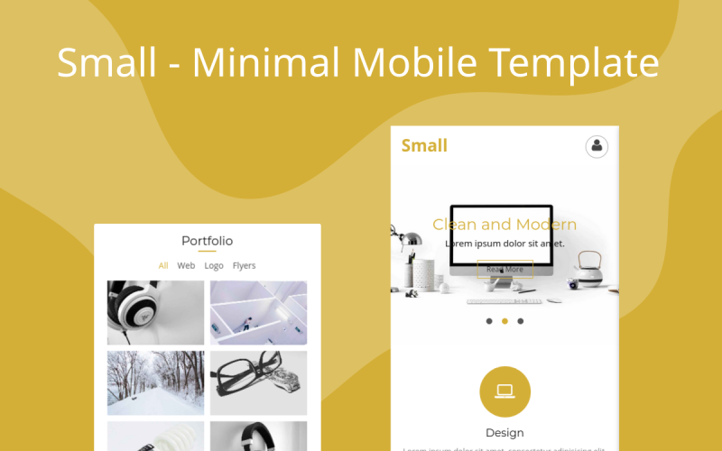 Small - Minimal Mobile Template Website Template
