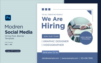 We are hiring Social Media Post Design Template 46