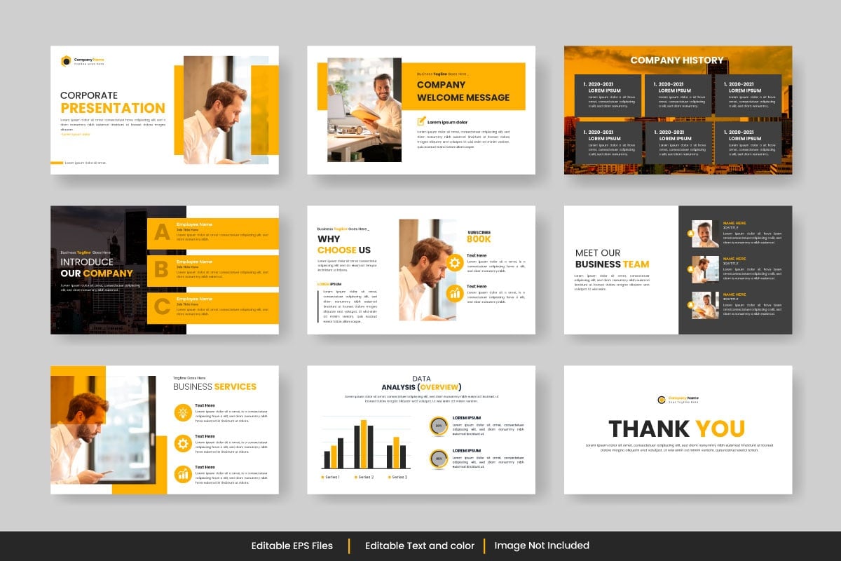 Kit Graphique #358762 Company Presentation Divers Modles Web - Logo template Preview