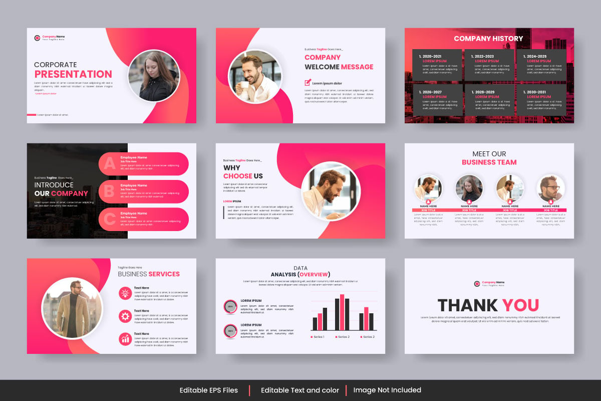 Kit Graphique #358769 Socit Presentation Divers Modles Web - Logo template Preview