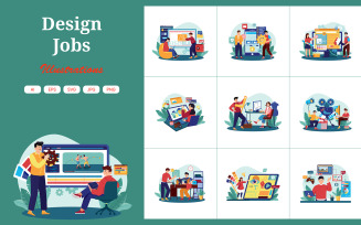 M626_ Design Jobs Illustration Pack 1