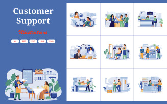 M628_ Customer Support Illustration Pack 1