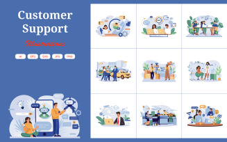 M628_ Customer Support Illustration Pack 2