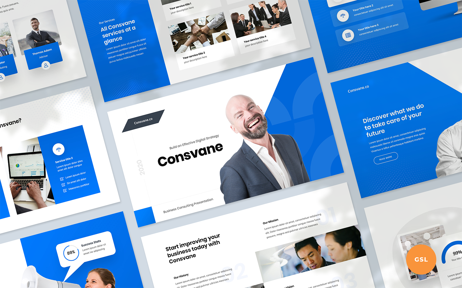 Template #358828 Consulting Advisor Webdesign Template - Logo template Preview