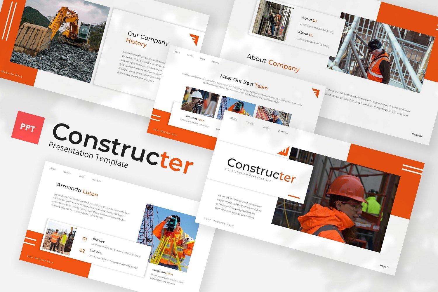 Kit Graphique #358891 Construction Infrastructure Web Design - Logo template Preview