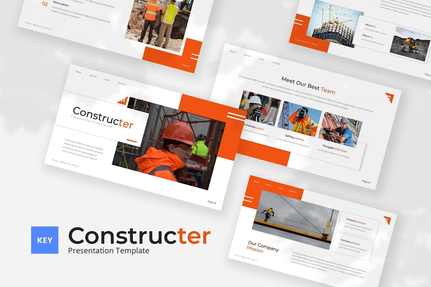 Kit Graphique #358892 Construction Infrastructure Web Design - Logo template Preview