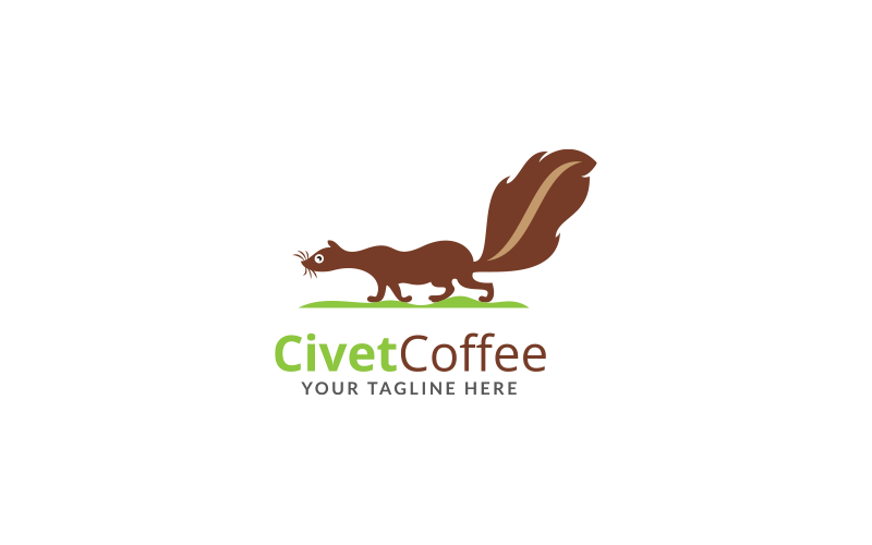 Civet Coffee Logo Design Template Logo Template
