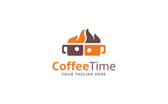 Coffee Time Logo Design Template