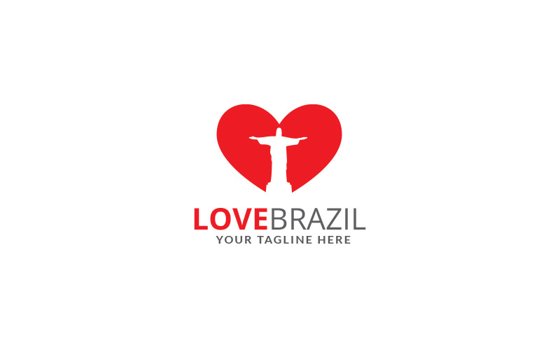 LOVE BRAZIL Logo Design Template Logo Template