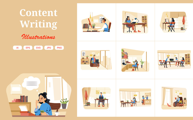 M631_ Content Writing Illustration Pack