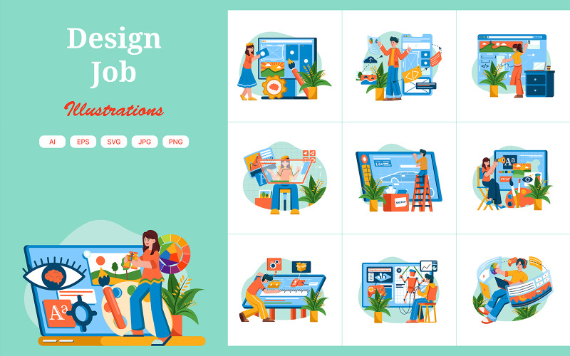 M633_ Design Job Illustration Pack