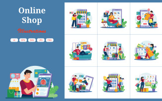 M648_Online Shop Illustration Pack