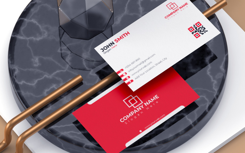Abstract Business Card Design Template Corporate Identity