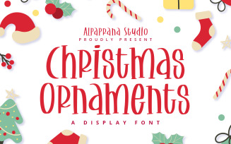 Christmas Ornaments - Display Font
