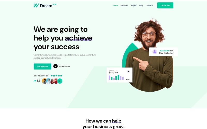 Dreamhub Business Company HTML5 Template Website Template
