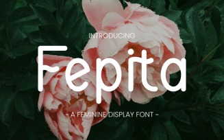 Fepita - Feminine Display Font