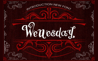 Font - Wenesday Vintage Gothic