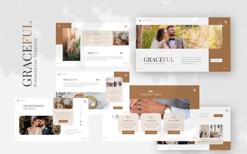 Graceful — Wedding Powerpoint Template PowerPoint Template