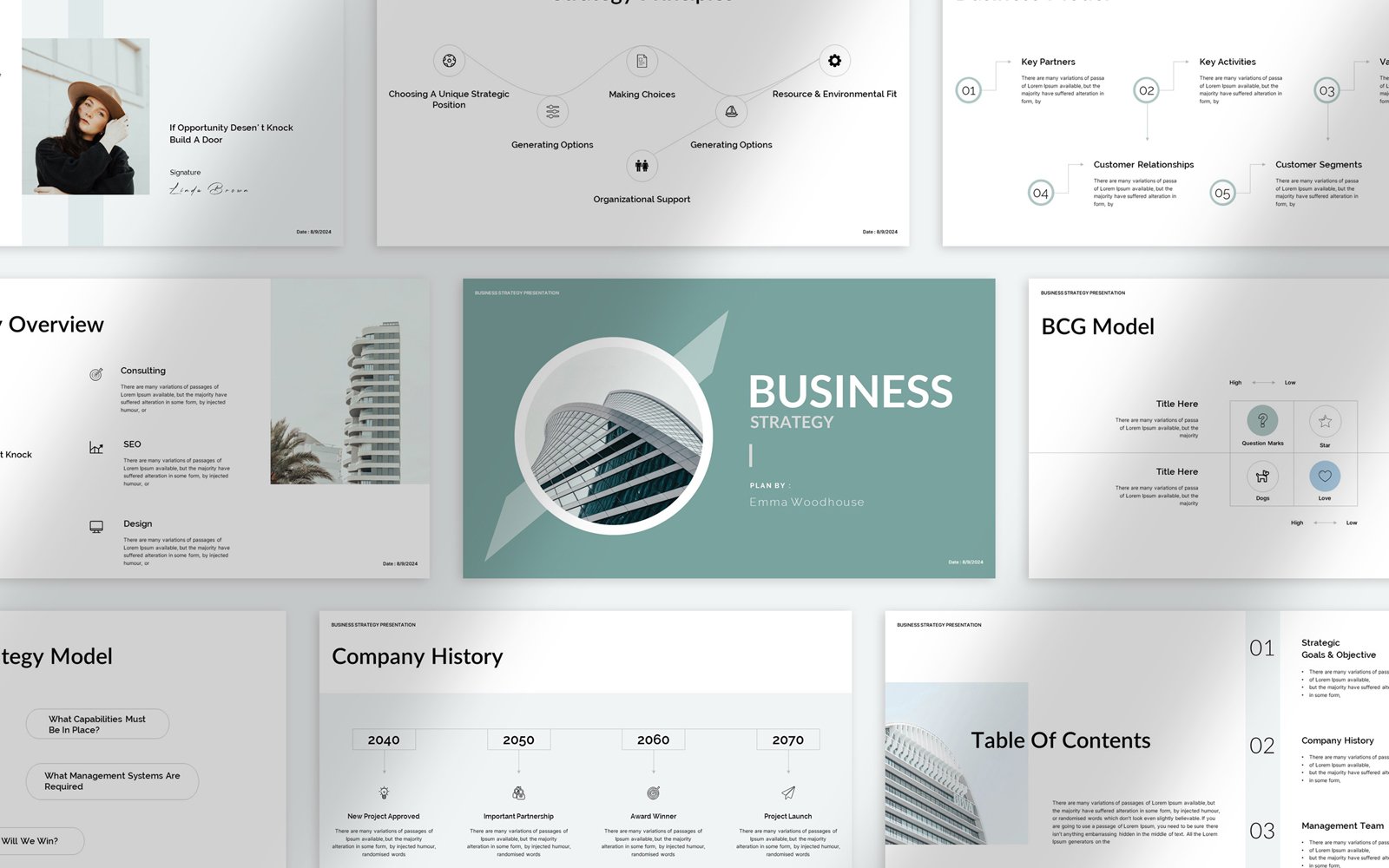 Kit Graphique #359012 Business Strategie Divers Modles Web - Logo template Preview
