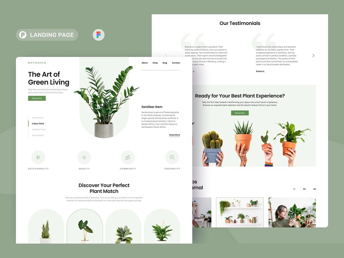 Template #359082 Shop Greenery Webdesign Template - Logo template Preview