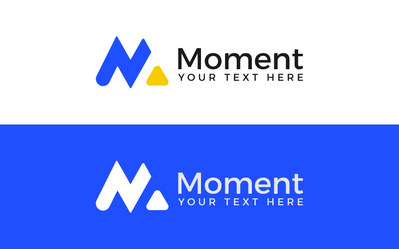 Branding M Logo presentation Logo Template