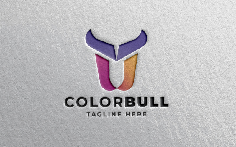 Color Bull Pro Branding Logo Logo Template