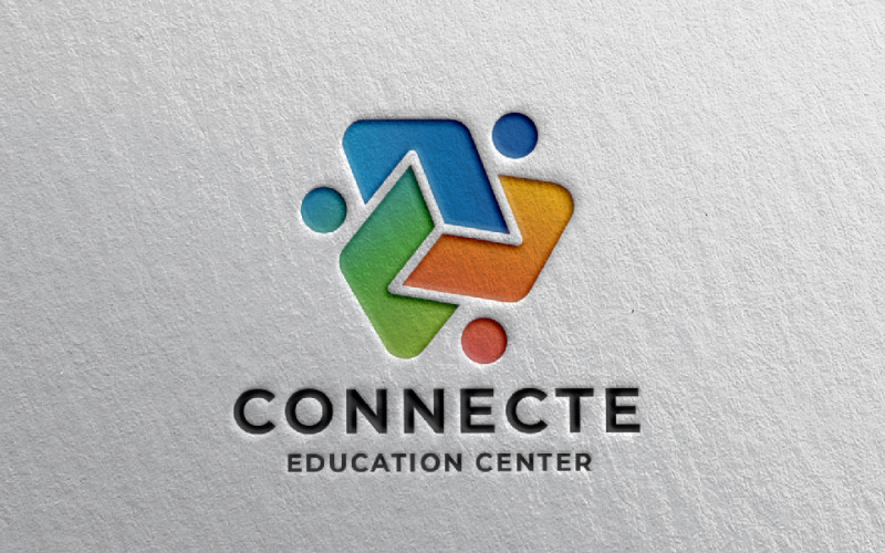 Connect Education Center Pro Branding Logo Logo Template