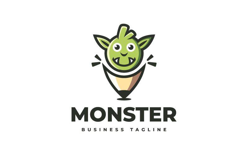 Creative Monster Art Logo Template