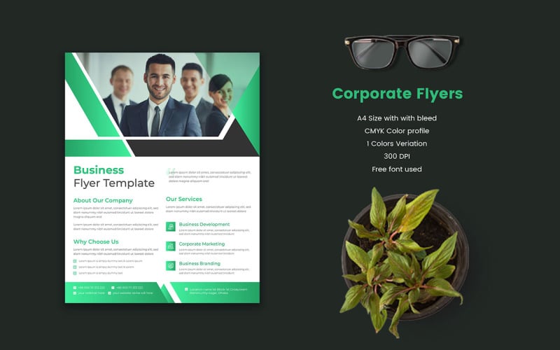 Flyer Poster Template for corporate business l Medical services l healthcare hospital Service Corporate Identity