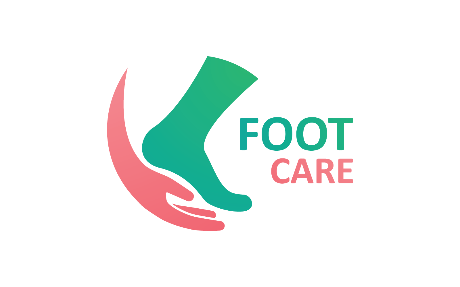Foot care logo illustration vector design