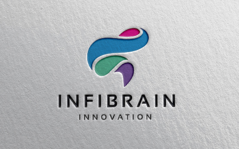 Infinity Brain Pro Branding Logo Logo Template