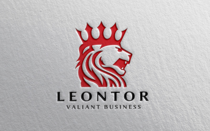 Lion Valiant Business Logo Logo Template