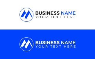 M Logo presentation for Business company