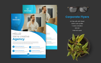 Multipurpose Geometric shape concepts Flyer Poster Template for corporate business