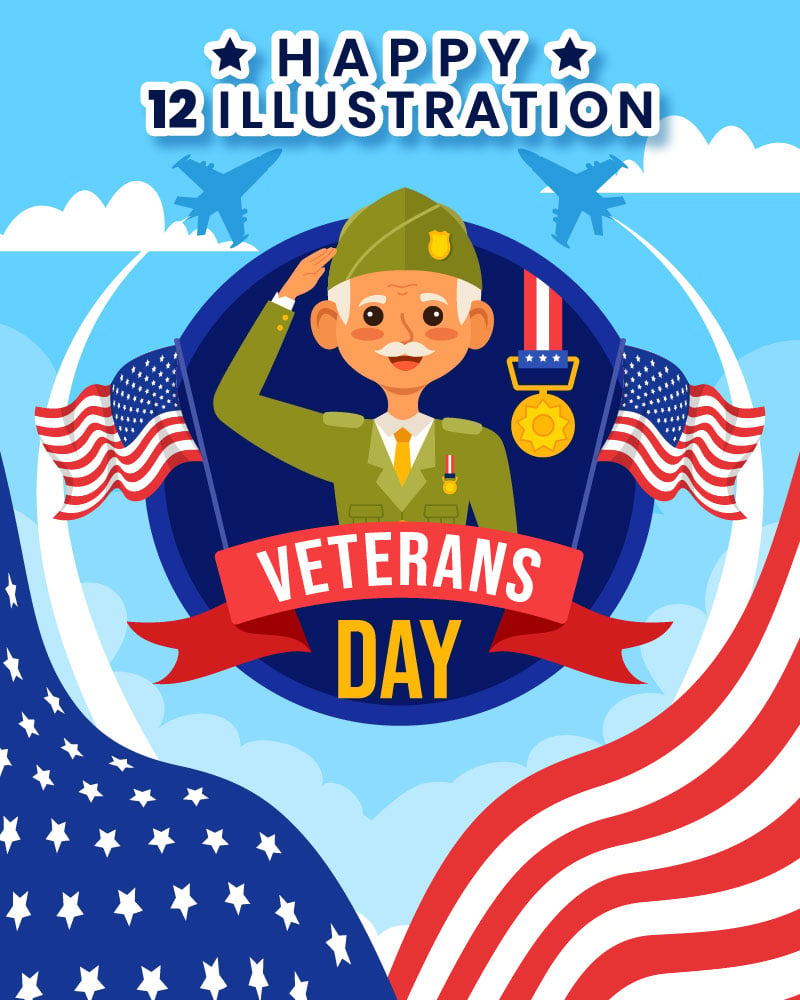Template #359187 Veterans Day Webdesign Template - Logo template Preview