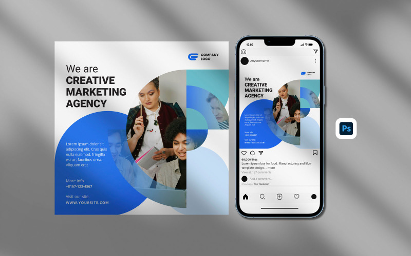 Instagram Posts Template - Creative business promotion design template Social Media