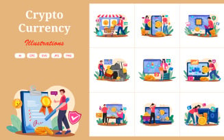 M655_ Cryptocurrency Illustration Pack
