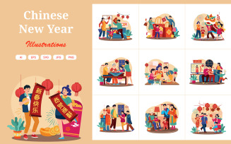 M659_ Chinese New Year Illustration Pack