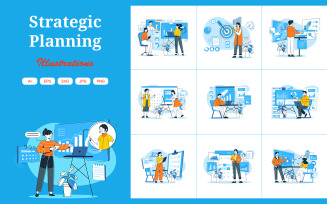 M670_ Strategic Planning Illustration Pack