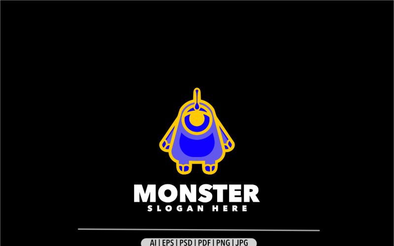 Mosnter colorful logo design template Logo Template