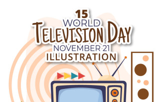 15 World Television Day Illustration